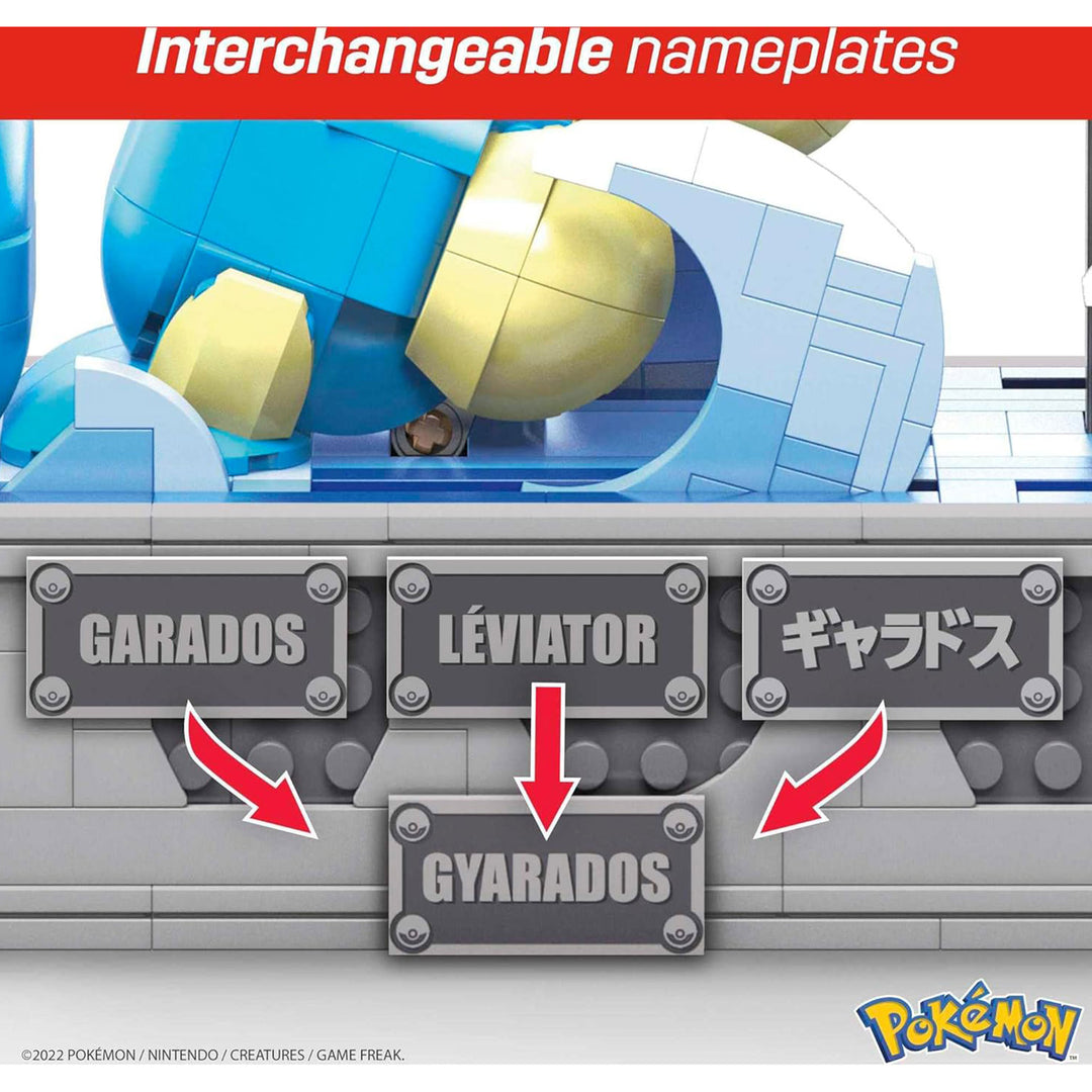 Mattel Pokémon Gyarados Toys w/Turning Hand Motion Activated Crank (Open Box)