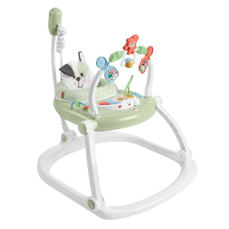 Fisher Price Puppy Perfection Spacesaver Jumperoo Baby Bouncer Activity Center