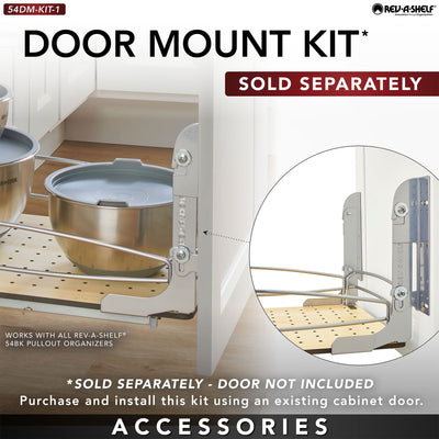 Rev-A-Shelf Solid Bottom Pullout Base Soft-close Cabinet Organizer, 54BK-18SC-1