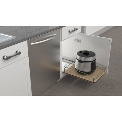 Rev-A-Shelf Solid Bottom Pullout Base Soft-close Cabinet Organizer, 54BK-18SC-1