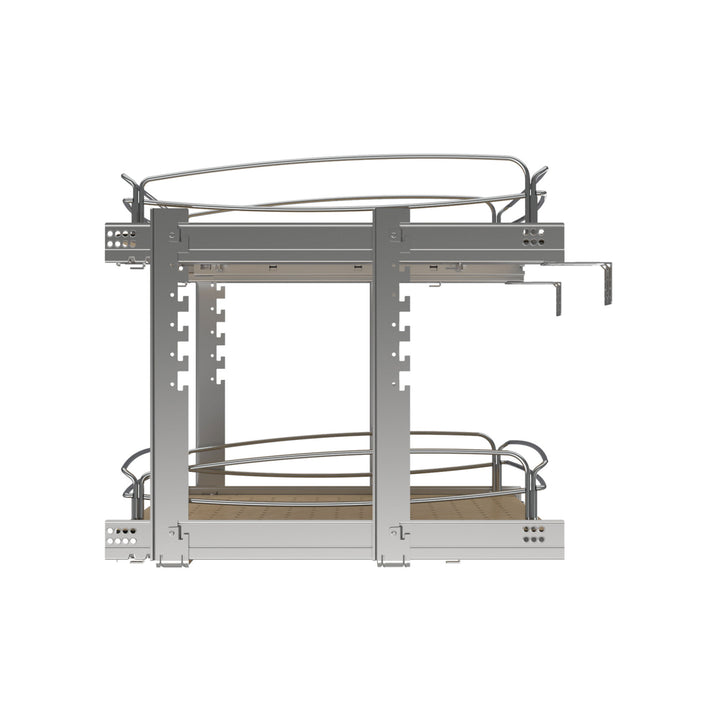 Rev-A-Shelf Two-Tier Solid Bottom Pullout Base Cabinet Organizer, 54BK-21SC-2-1