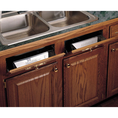 Rev-A-Shelf 11.25" Tip Out Tray Soft Close for Sink Base Cabinet, 6581-11SS-SC-1