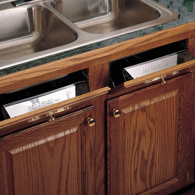 Rev-A-Shelf 16" Tip Out Tray w/ Soft-close for Sink Base Cabinet, 6581-16SS-SC-1 - VMInnovations