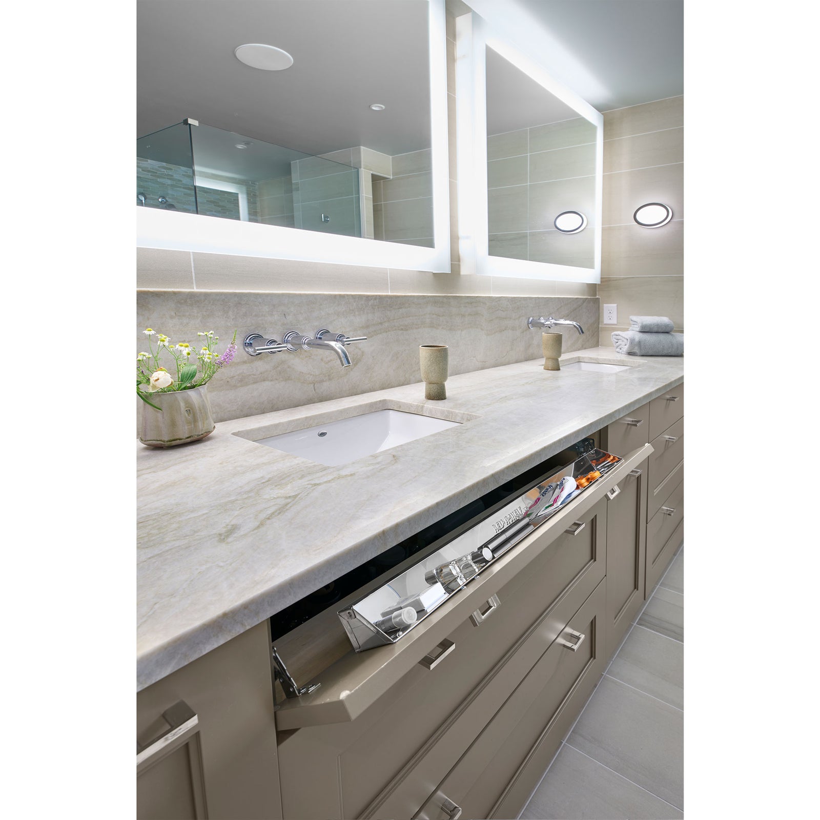 Rev-A-Shelf 25" Tip Out Tray w/ Soft-close for Sink Base Cabinet, 6581-25SS-SC-1 - VMInnovations