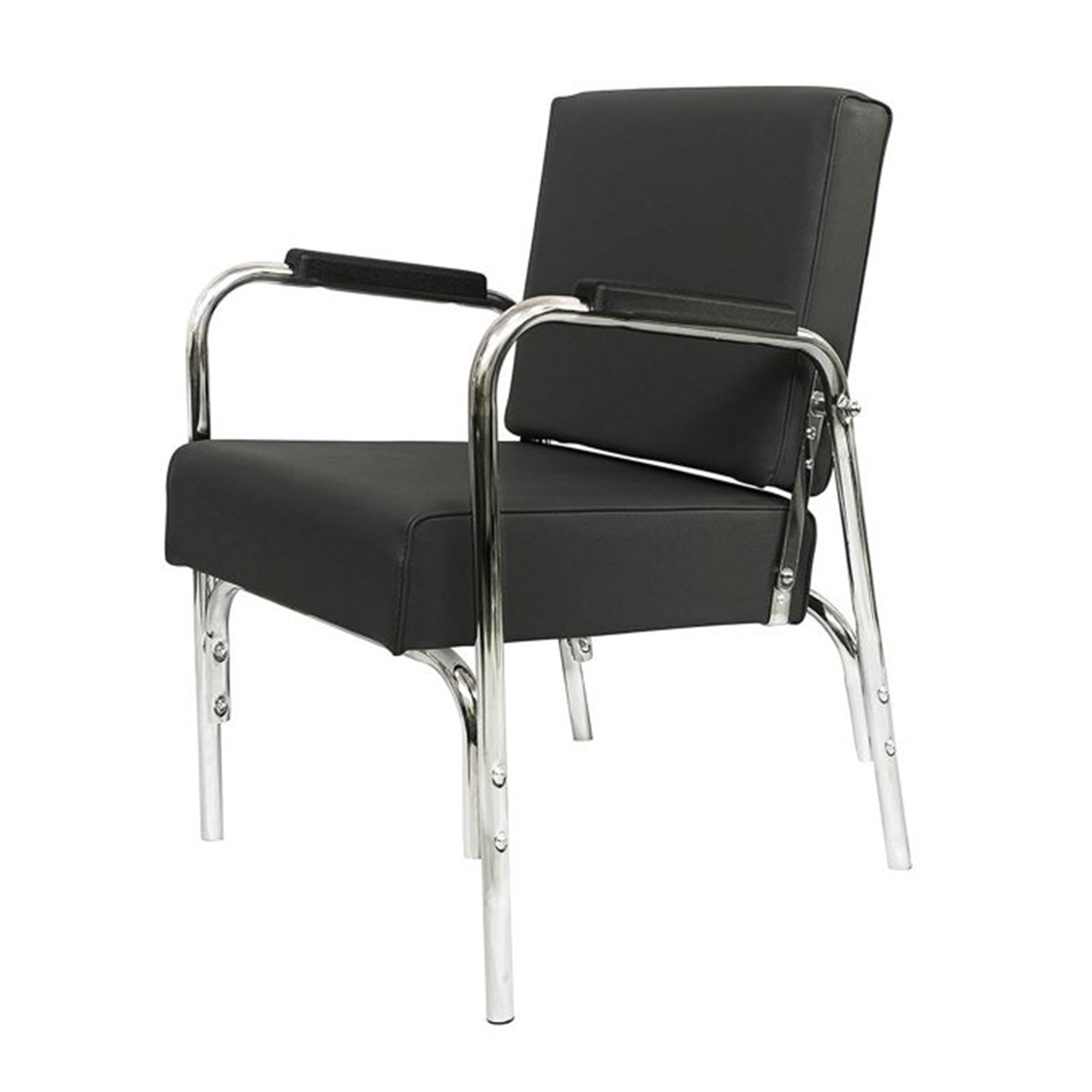 PureSana Chromium Ella Professional Auto Reclining Vinyl Shampoo Chair, Gray - VMInnovations
