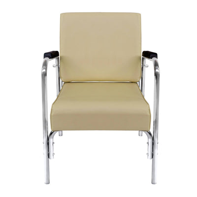 PureSana Chromium Ella Professional Reclining Shampoo Chair for Salons, Tan - VMInnovations
