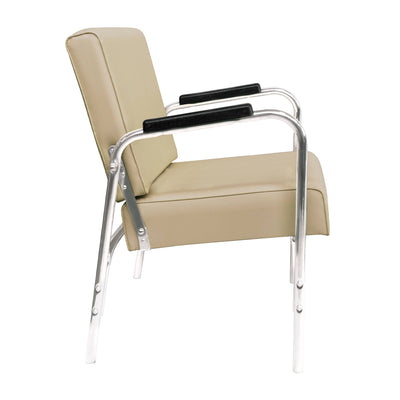 PureSana Chromium Ella Professional Reclining Shampoo Chair, Tan (Open Box) - VMInnovations