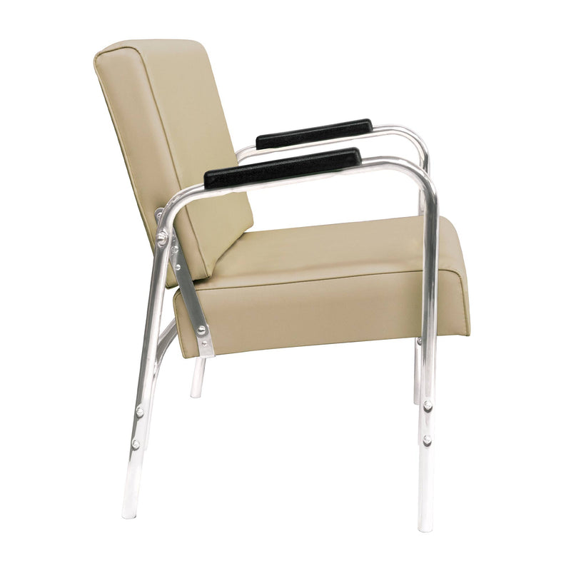 PureSana Chromium Ella Professional Reclining Shampoo Chair, Tan (Open Box)