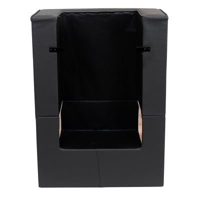 PureSana Anastasia Padded Professional Hair Drying Salon Chair, Gray (Open Box) - VMInnovations