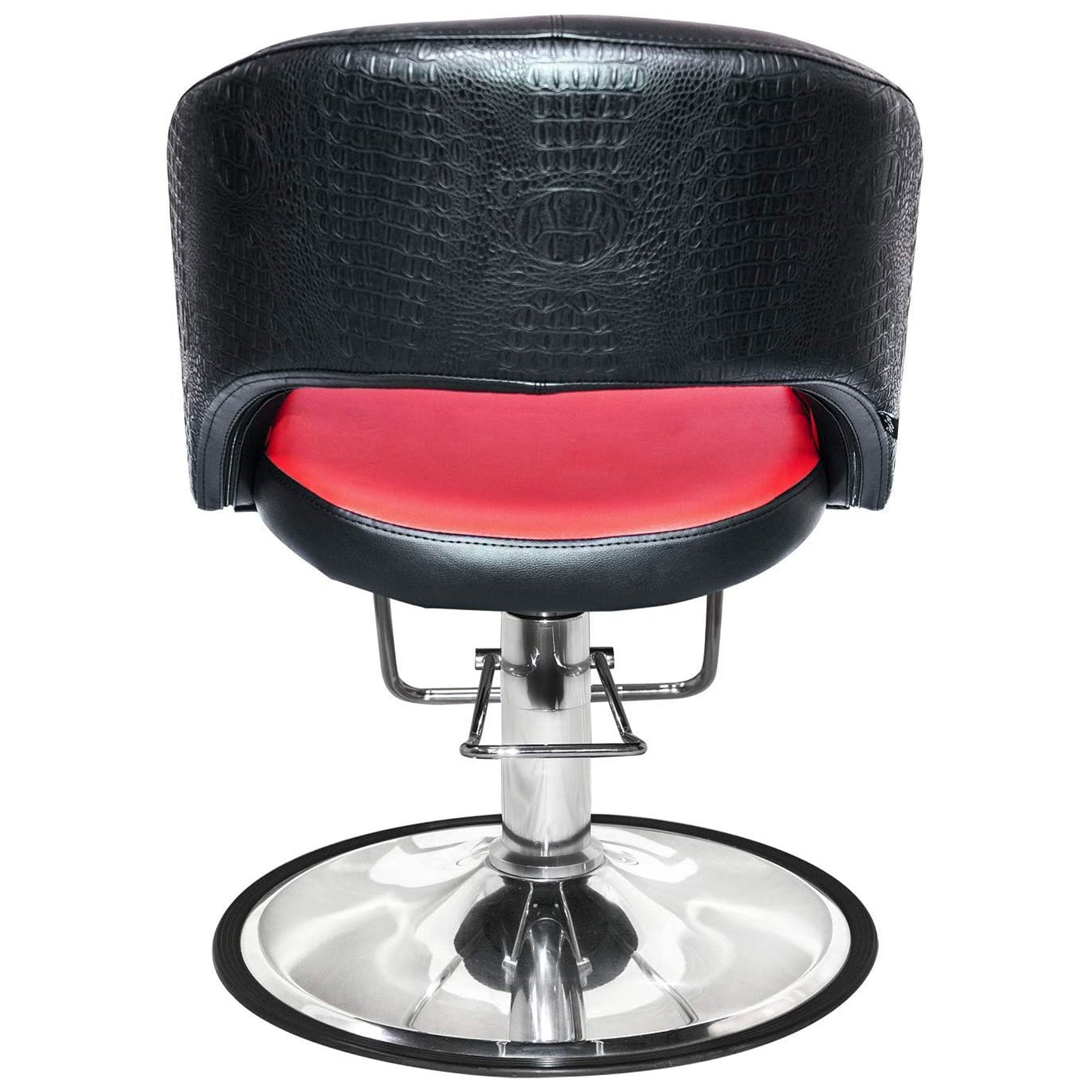 Chromium Olivia Professional Styling Chair w/High Density Foam Cushions, Black - VMInnovations