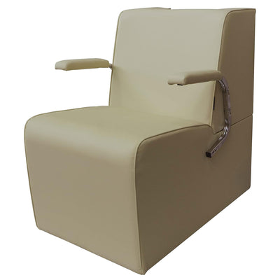 PureSana Chromium Anastasia Padded Professional Hair Drying Chair for Salons - VMInnovations