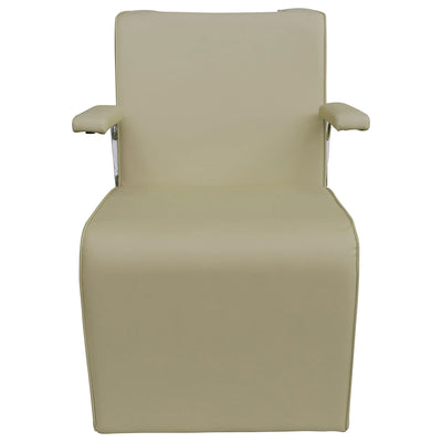 PureSana Chromium Anastasia Padded Professional Hair Drying Chair for Salons - VMInnovations