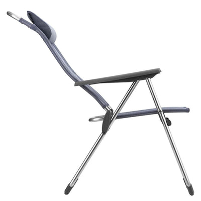Lafuma ALU CHAM XL Adjustable Ergonomic Reclining Outdoor Folding Chair, Ocean - VMInnovations