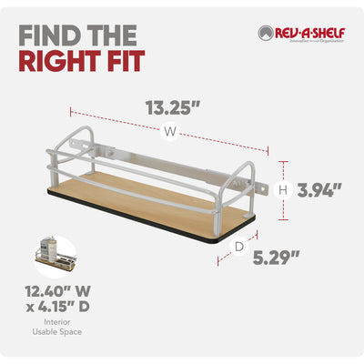 Rev-A-Shelf Steel Door/Wall Mount Spice Rack Pantry Shelf Organizer, 54DS-14-1 - VMInnovations