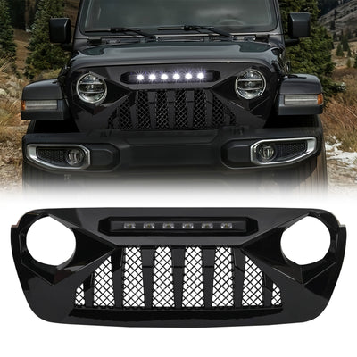 American Modified Shark Grille for 07-18 Wrangler JK/JKU, Glossy Black (Used) - VMInnovations
