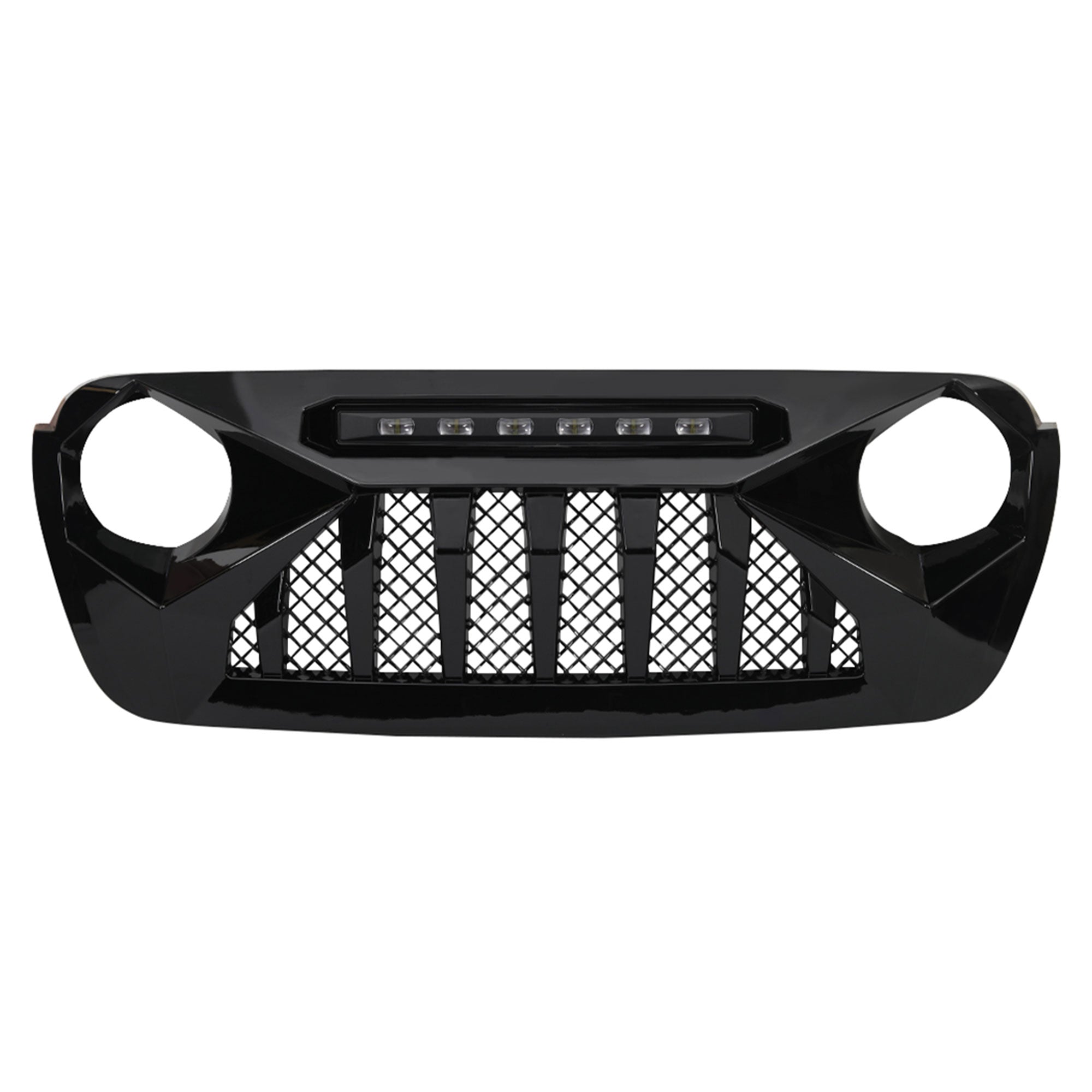 American Modified Shark Grille for 07-18 Wrangler JK/JKU, Glossy Black (Used) - VMInnovations
