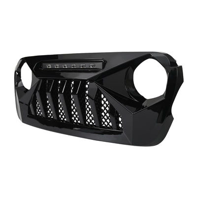 American Modified Shark Grille for 07-18 Wrangler JK/JKU, Glossy Black (Used) - VMInnovations