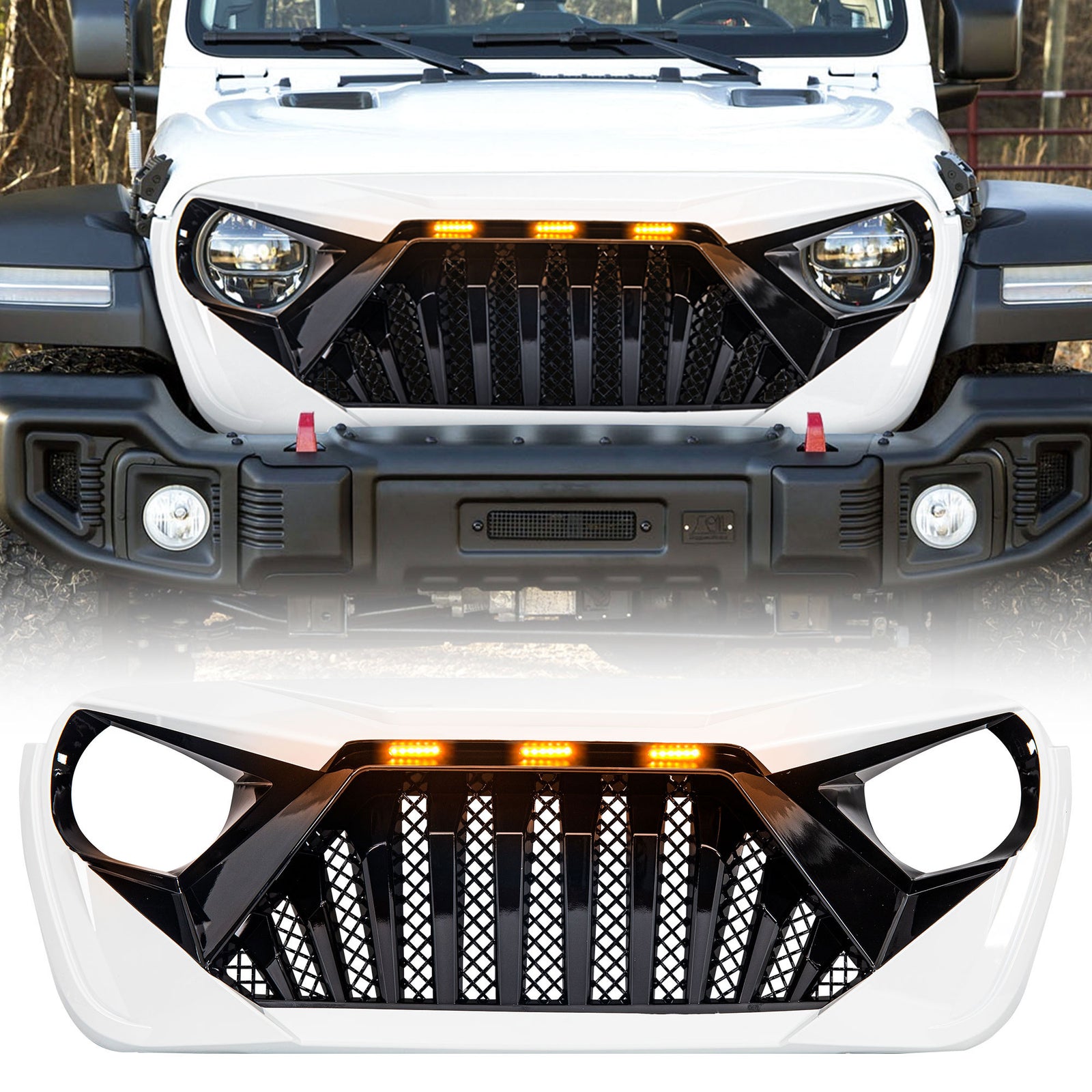 American Modified Goliath Grille Compatible with 18-23 Wrangler JL/Gladiator JT - VMInnovations