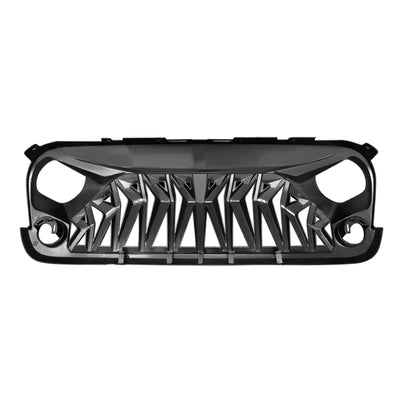 AMERICAN MODIFIED Front Shark Grille Compatible with 2007-2018 Wrangler JK/JKU