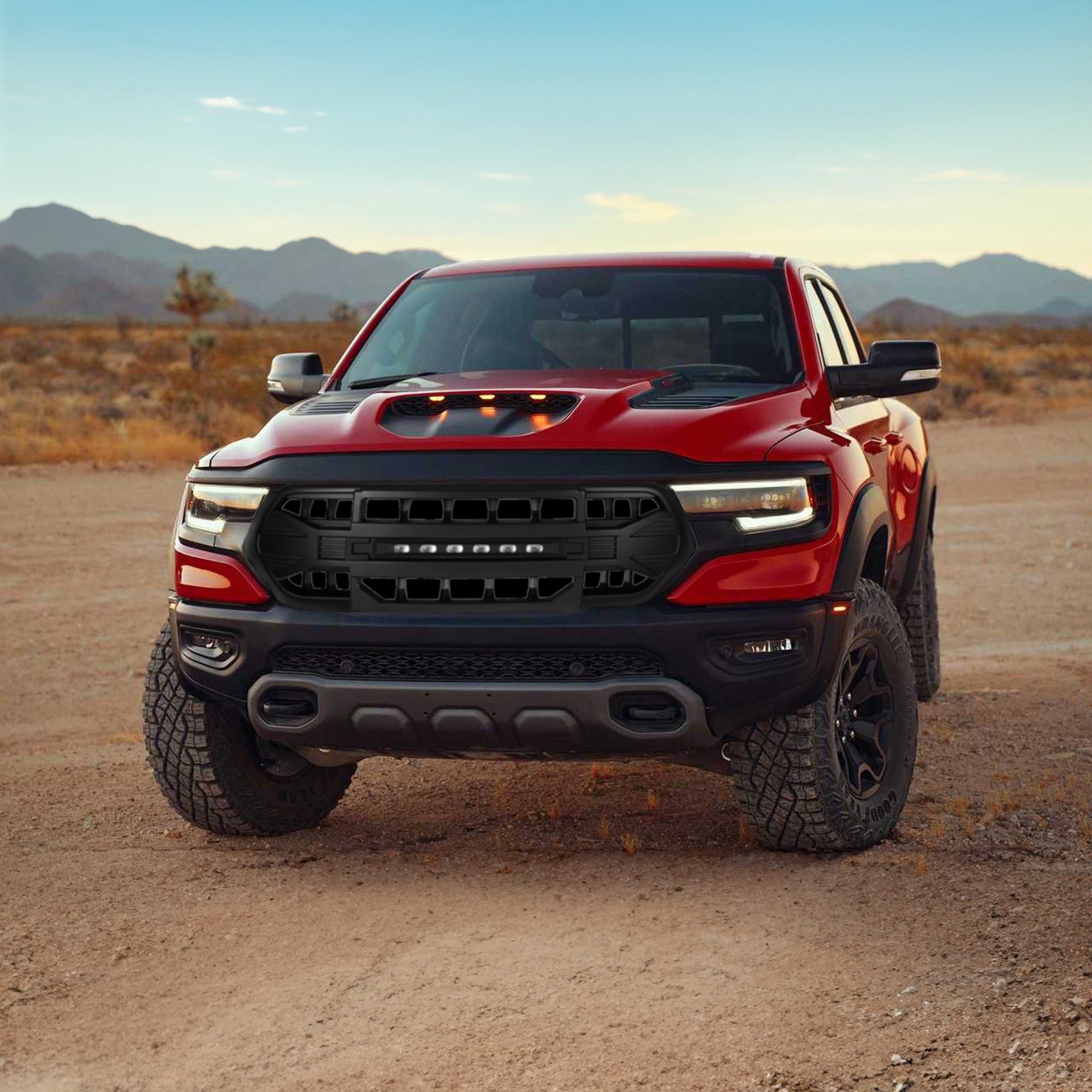 AMERICAN MODIFIED Grille w/ Off Road Lights for 13-18 Dodge Ram 1500 (Used) - VMInnovations