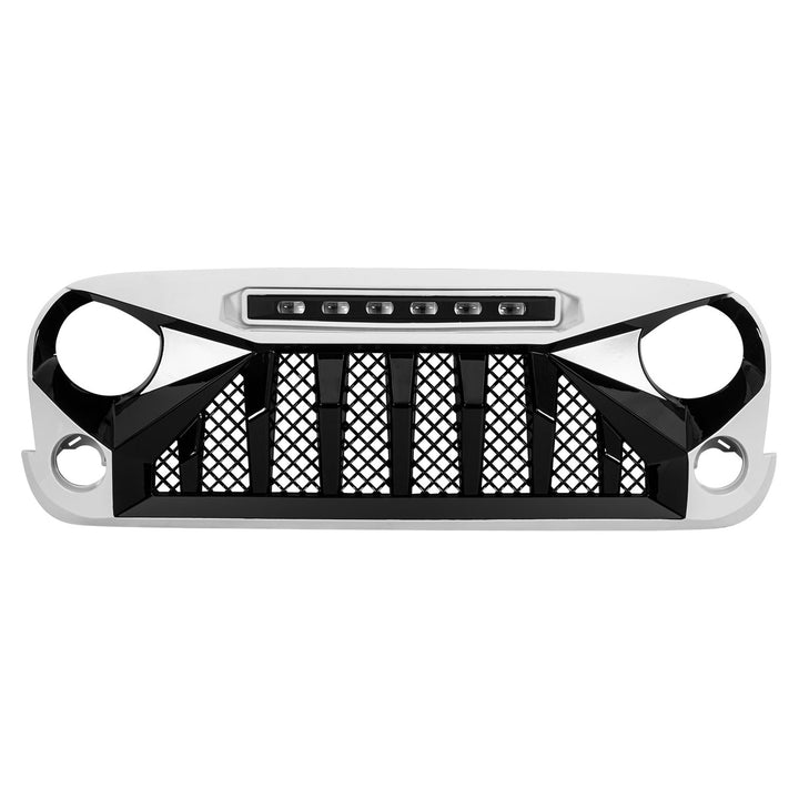 American Modified Front Gladiator Grille Compatible with 07-18 Jeep Wrangler JK