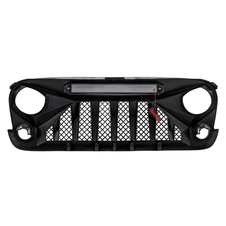 American Modified Front Gladiator Grille Compatible with 07-18 Jeep Wrangler JK