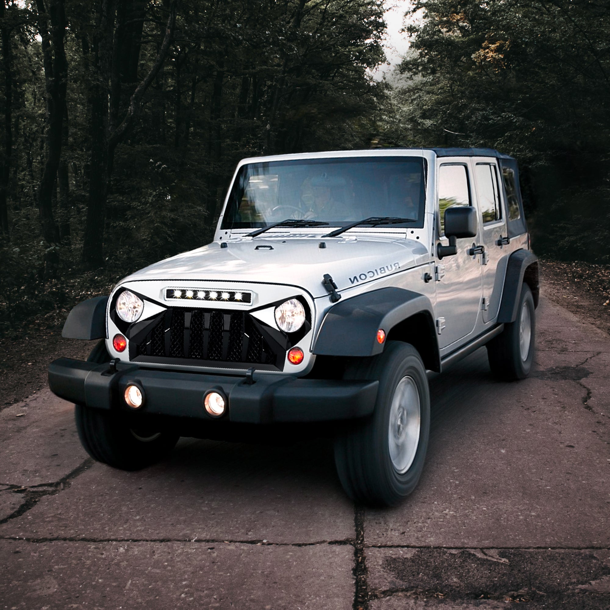 American Modified Gladiator Grille Compatible w/07-18 Jeep Wrangler JK(Open Box) - VMInnovations