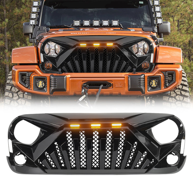 American Modified Goliath Grille for 07-18 Wrangler JK with Lights (Open Box)