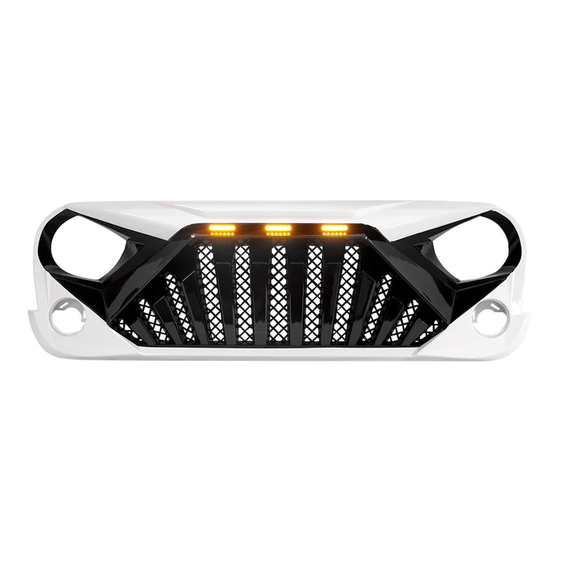 American Modified Goliath Grille Compatible with 2007-2018 Jeep Wrangler JK