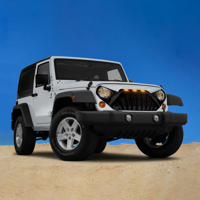 American Modified Goliath Grille Compatible w/07-18 Jeep Wrangler JK (Open Box) - VMInnovations