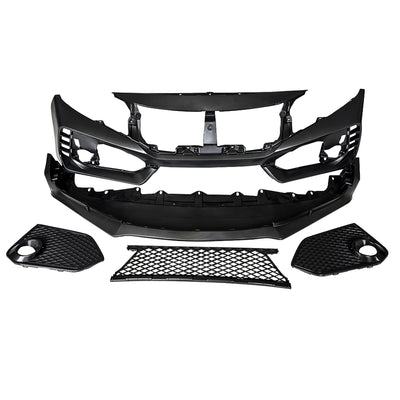 AMERICAN MODIFIED Type R Style Conversion Front Bumper for 2016-2019 Honda Civic - VMInnovations
