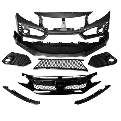 AMERICAN MODIFIED Type R Style Conversion Front Bumper for 2016-2019 Honda Civic - VMInnovations