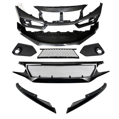 AMERICAN MODIFIED R Style Conversion Front Bumper Sport for 16-19 Honda Civic - VMInnovations