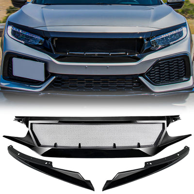 AMERICAN MODIFIED Sports Grille,  '16-'21 Honda Civic/Sedan/Hatchback/FK8(Used)