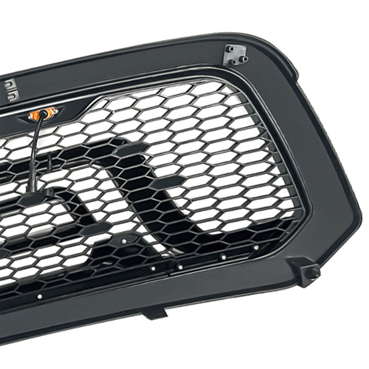 AMERICAN MODIFIED Armor Grille w/Amber Lights for 13-18 Dodge Ram 1500(Open Box)