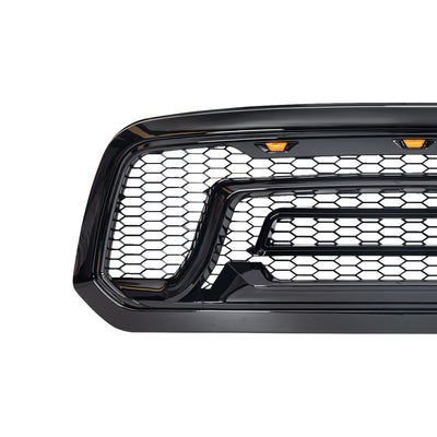 AMERICAN MODIFIED Armor Grille w/Amber Lights for 13-18 Dodge Ram 1500(Open Box) - VMInnovations