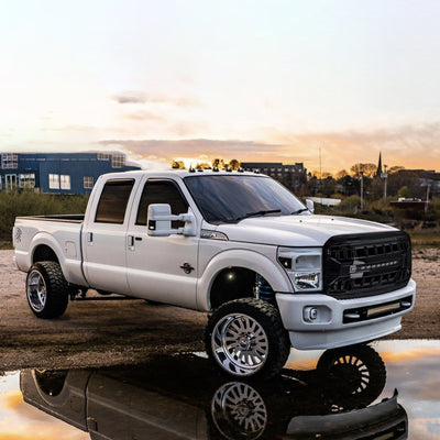 AMERICAN MODIFIED Armor Grille for '11-'16 Ford F250 w/Off Road Lights(Open Box) - VMInnovations