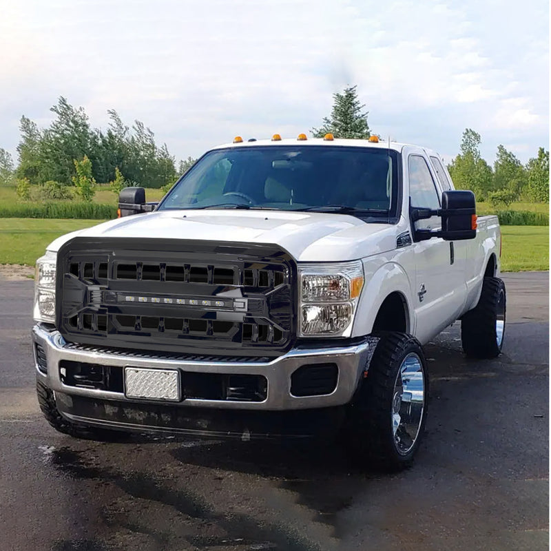 AMERICAN MODIFIED Armor Grille for 2011 to 2016 Ford F250 with Off Road Lights