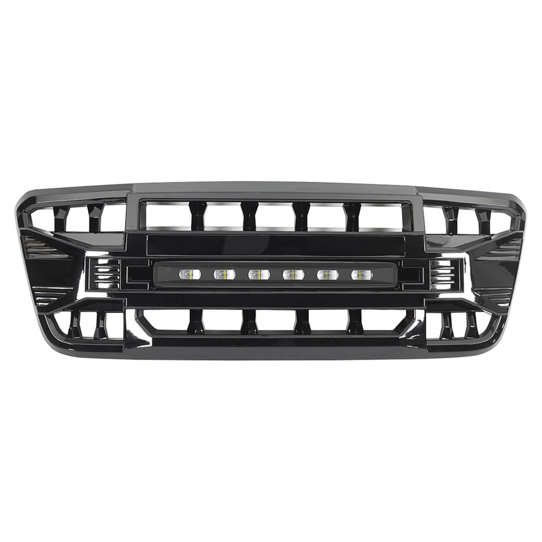AMERICAN MODIFIED Front Grille Compatible with 2004-2008 Ford F150, Glossy Black