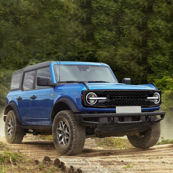 AMERICAN MODIFIED Grille w/DIY Letters for 21-23 Ford Bronco, Black (Open Box) - VMInnovations