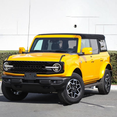 AMERICAN MODIFIED Grille w/DIY Letters for 21-23 Ford Bronco, Black (Open Box) - VMInnovations