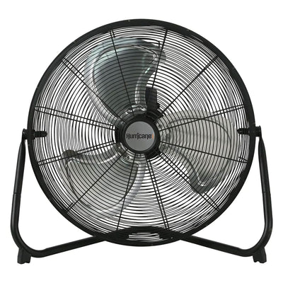 Hurricane Pro 20 Inch 3 Speed High Velocity Metal Floor Fan, Black (2 Pack) - VMInnovations