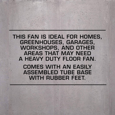 Hurricane Pro 20 Inch 3 Speed High Velocity Metal Floor Fan, Black (2 Pack) - VMInnovations