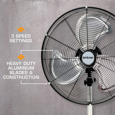 Hurricane Pro Series 20” High Velocity Oscillating Pedestal Stand Fan, 2 Pack - VMInnovations