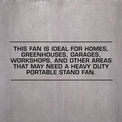 Hurricane Pro Series 20” High Velocity Oscillating Pedestal Stand Fan, 2 Pack - VMInnovations