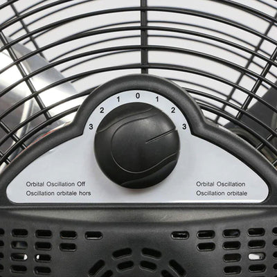 Hurricane Pro Series 20" High Velocity Metal Orbital Floor Fan, Black (2 Pack) - VMInnovations