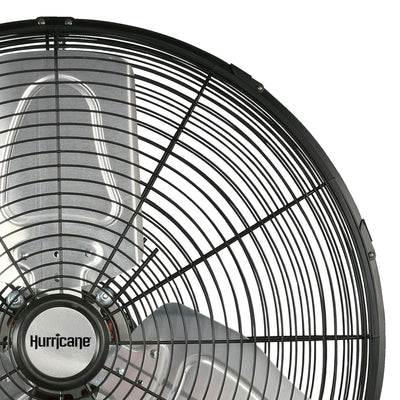 Hurricane 20" Pro Commercial Grade Classic Oscillating Wall Fan, Black, 2 Pack