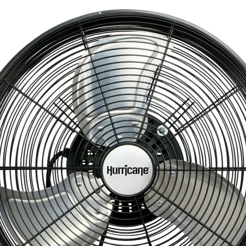 Hurricane Pro Series 16" High Velocity Metal Orbital Floor Fan, Black (2 Pack)