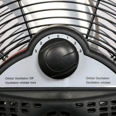 Hurricane Pro Series 16" High Velocity Metal Orbital Floor Fan, Black (2 Pack) - VMInnovations