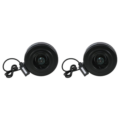 Hurricane 6" Commercial Grade Inline Wall Fan For HVAC & Ventilation (2 Pack) - VMInnovations